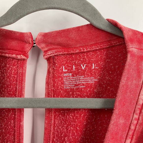 Livi Lane Bryant Pink Tie Die Sleeveless Jogger Jumpsuit Size 26/28 - Picture 8 of 10